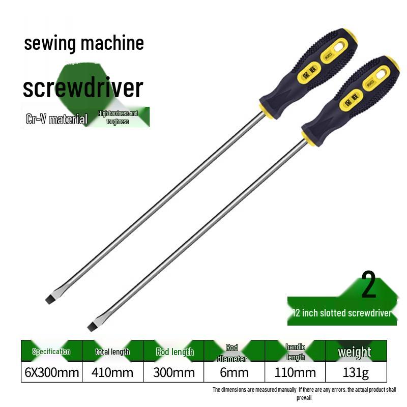 Nähmaschinen-Schraubendreher-Set: Kreuz-/Flachkopf, Verlängert, Groß, Stark magnetisch, Kleine und Große Größen