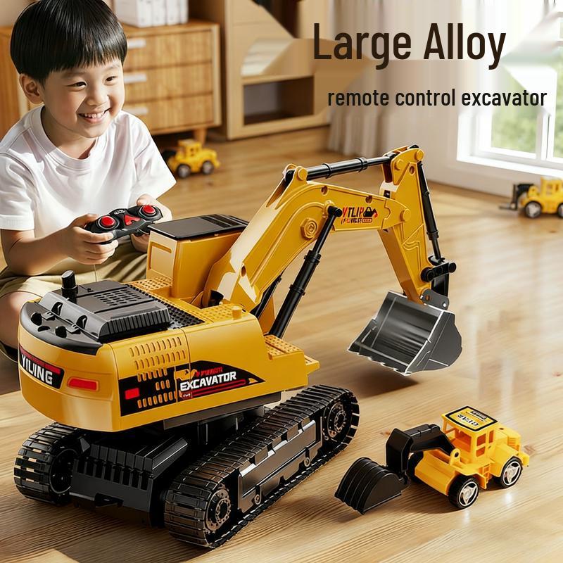 COODORA Large Alloy Remote Control Excavator Toy