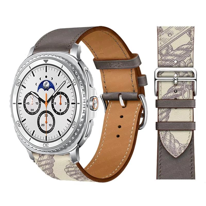 Band for Samsung Galaxy Watch 8/8 Classic/Ultra 2026 47mm 44mm 40mm 46mm Leather Wrist Belt Correa Bracelet Galaxy watch 8 Strap
