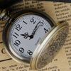 reloj de bolsillo Hombre Bronze Black/Bronze/Silver Exquisite Versatile Quartz Pocket Watch Clock Men Women Gift Steampunk