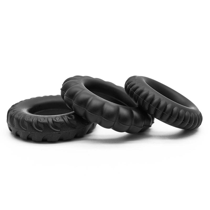 3pcs/set Male Lock Fine Ring Penile Longer Harder Stronger Training Props Man Penile Rings Adult Game Sex