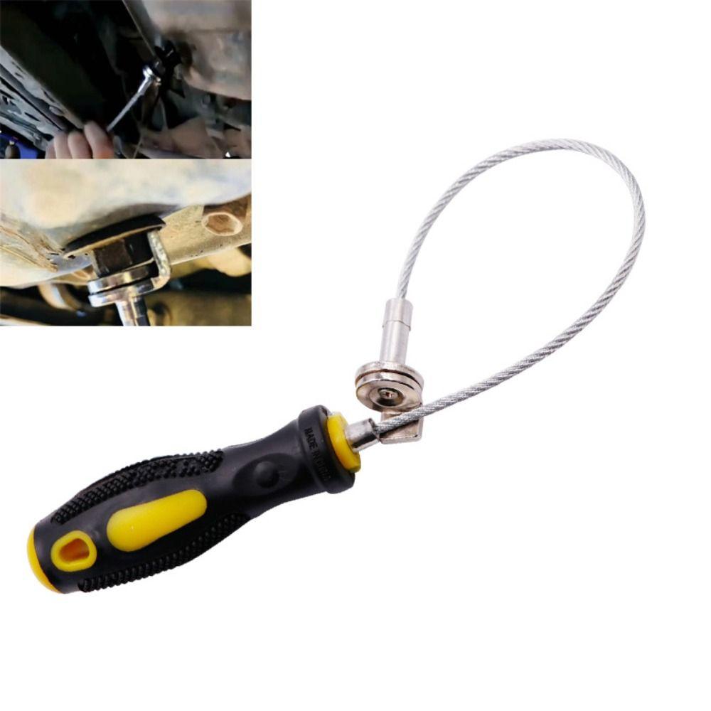 With Magnetic Oil Sump Drain Plug Key Socket Lengthened Toughness Auto Repair Tools Portable Anti-scalding Sump Removal Tool