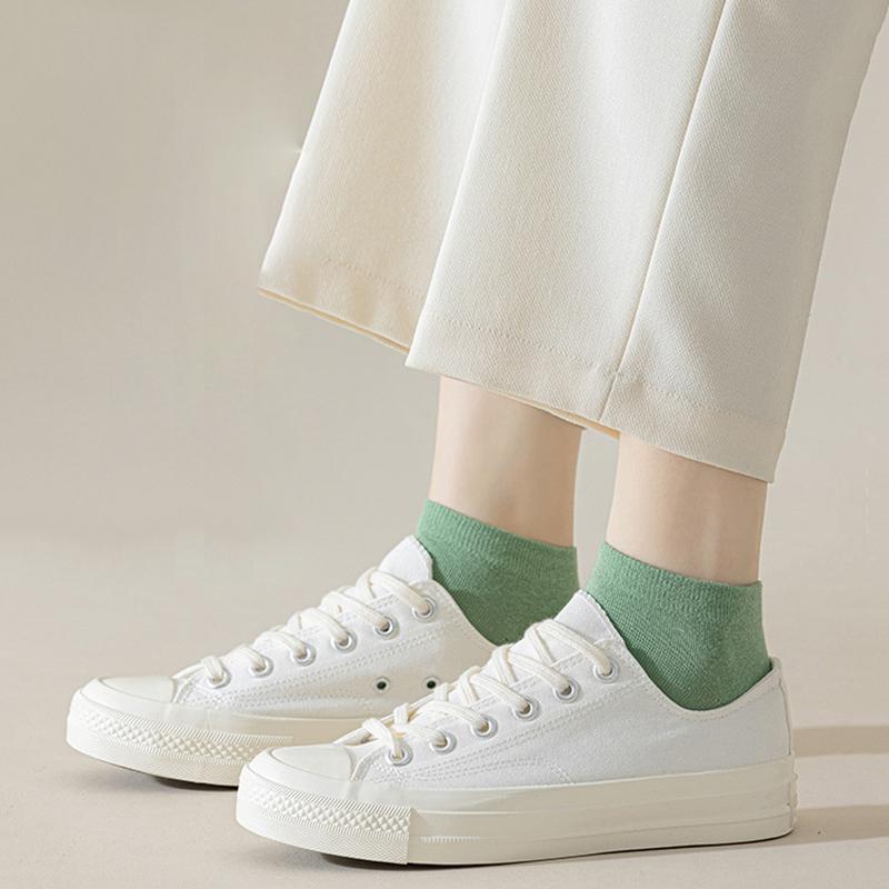 Womens Cotton Ankle Socks Low Cut Sports Socks for Women No Show Socks Cotton Casual Socks Non Slip Flat Women's Thin Athletic Cotton Socks