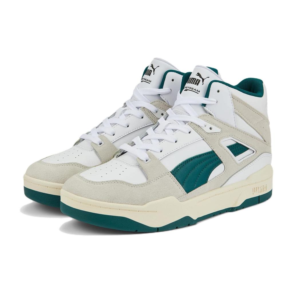 Puma Slipstream Mid Heritage White Green Unisex Sneakers 387998-02