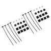 2 Set Fan Mounting Kit Through Radiator Fan Mount Kit for Electric Cooling Fan and Transmission Cooler