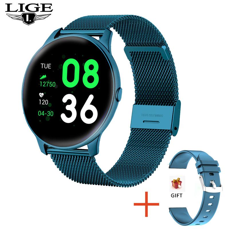 LIGE Fashion Sport Smart Watch Uomini Donne Fitness tracker uomo  Cardiofrequenzimetro Funzione pressione sanguigna smartwatch Per iPhone  acquista in modo economico — spedizione gratuita, recensioni reali con foto  — Joom