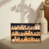 Christmas Nativity Scene Advents Calendar with Movable Star Indoor 3D Wood Base Decoration for Holiday Countdowns
