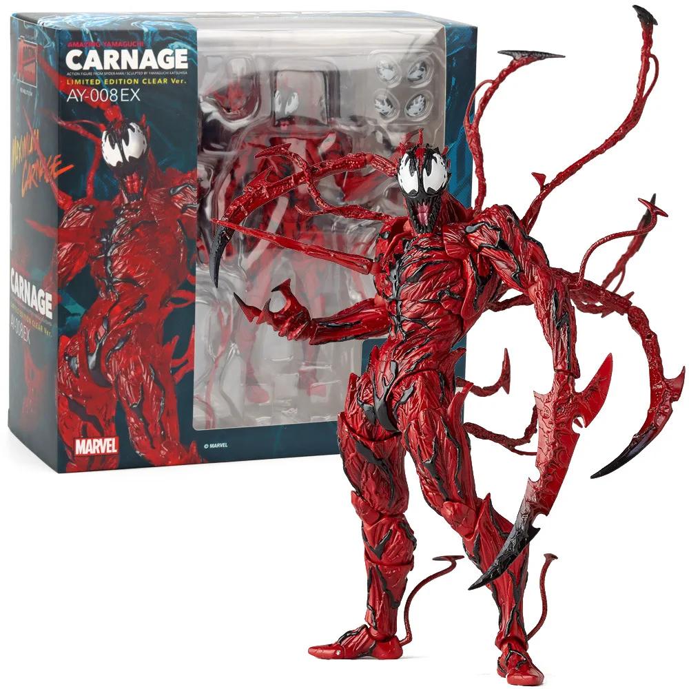 ML Legends Веном Фигурка Игрушки Карнаж Человек-Паук Супергерой Фигурки Манга Фигурка ПВХ Коллекционная Модель Подарок для Детей