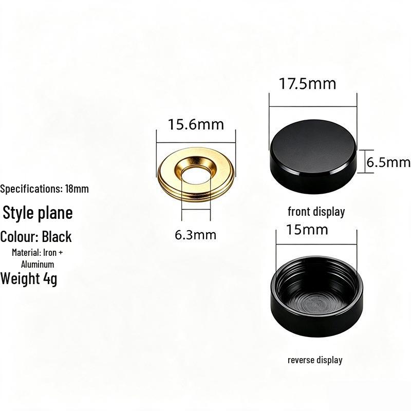 Acrylic Decorative Mirror Screw Cap for Glass and Tile Fixing