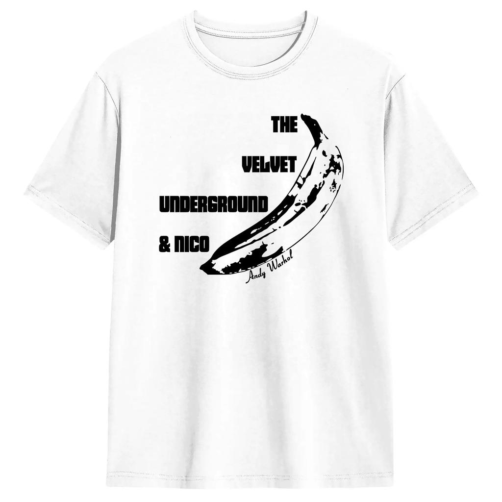 Unisexs Velvet Underground Andy Warhols Run Run Run T Shirt Cotton Clothing Leisure Short Sleeve Round Collar Tee Shirt Unique