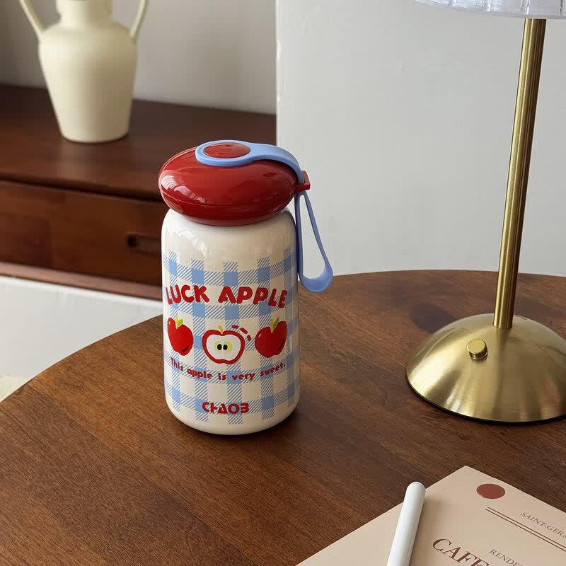 Cute Apple 316 Stainless Steel Insulated Straw Cup