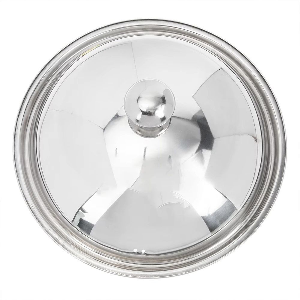 Stainless Steel Frying Pan Cover Universal Kitchen Food Lid Bowl Cover  Restaurant Kitchenware