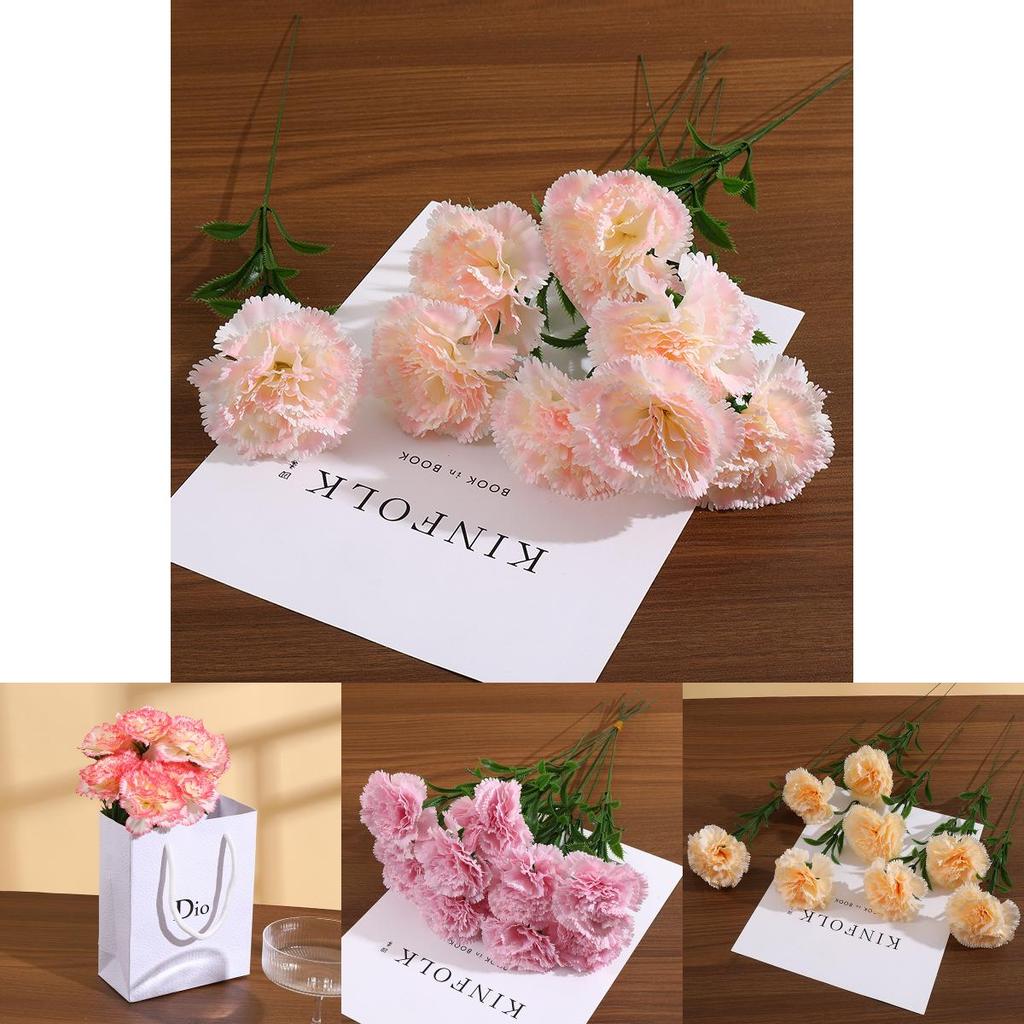 Künstliche Nelke Seidenblumenarrangement für Heim-, Büro-, Partydekoration