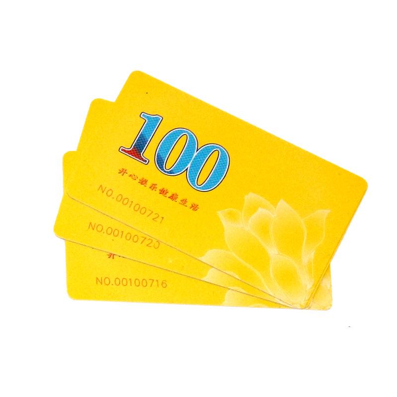 

Chip Coin Card: Waterproof PVC Casino & Mahjong Voucher Chip