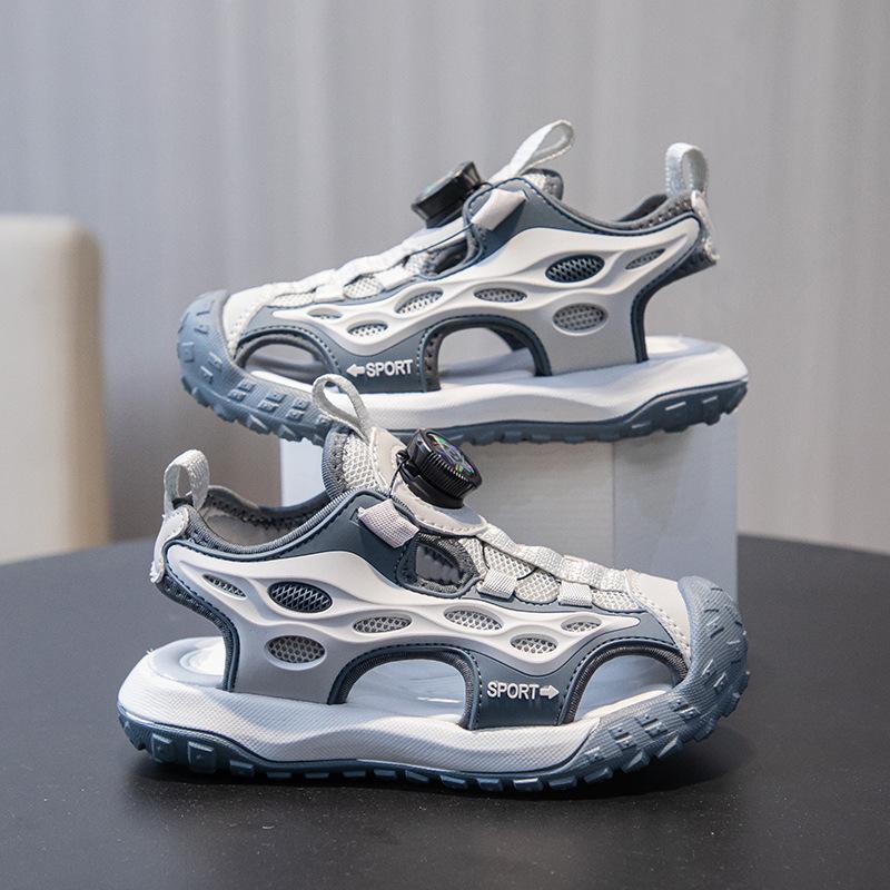 New Children's Sandals for Boys and Girls, Non-slip Closed-toe Sandals, Breathable Summer New Beach Shoes