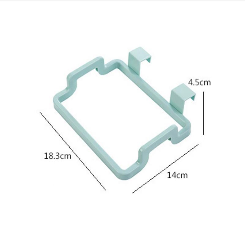 Portable Plastic Garbage Hanging Kitchen Trash Storage Rack Bag Hook Organzier