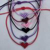 Artisanal Crafted Beaded Heart Friendship Bracelet Adjustable Length Soft Materials Stylish Everyday Accessory