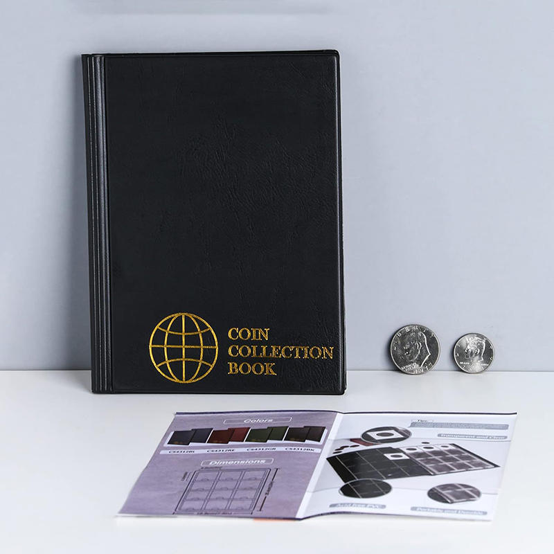 120/150 Pocket Coin Collection Album - Multi-Use Stamp & Photo Organizer with Leatherette Cover for Home Decoration Gifts Supplies