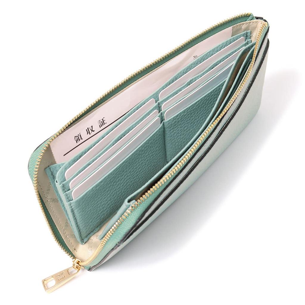 Pelle Borsa Genuine Leather Long Reinette Models 204718 and Made in Japan with Cowhide Slim Gift for Women's Wallet, Thin, Goods, 204785, Leather,