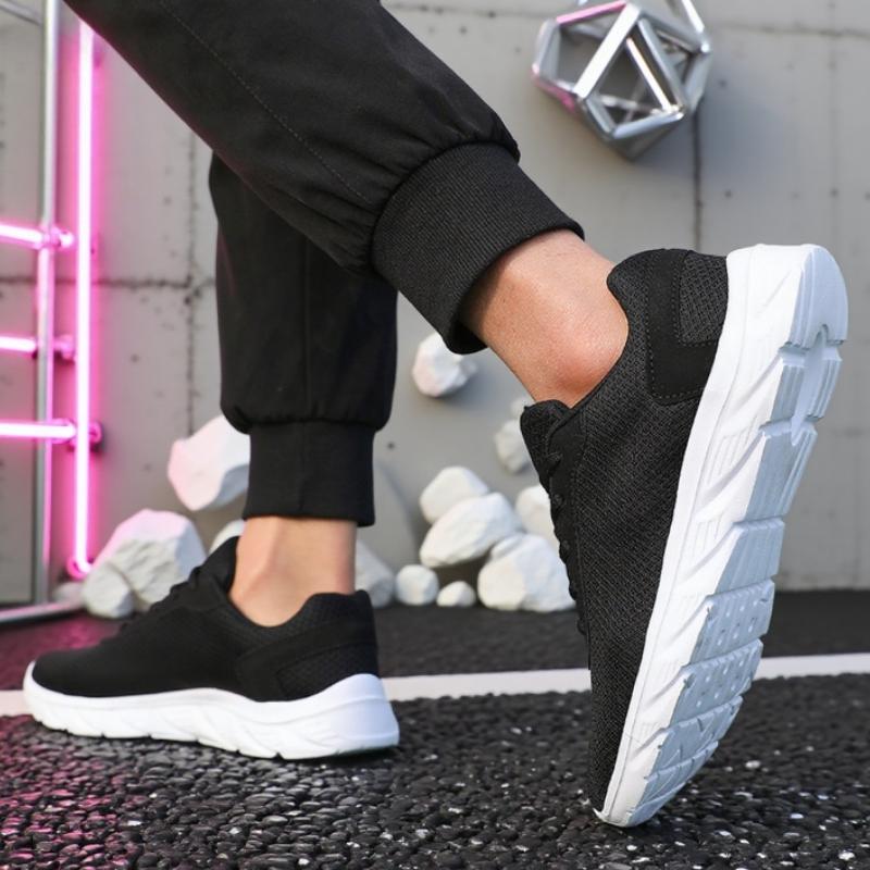

Men S Running Shoes Soft Black Sole Breathable Dirt Resistant Casual Sneakers Versatile Minimalist Tennis Training Walking Shoes 39