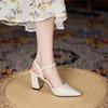 Pantofi pentru Femei Vanzare Fierbinte Slingbacks Femei Tocuri Înalte Gura Joasă Birou și Carieră Sandale Sexy Slip-on Vârf Ascuțit Mărimea 31-44