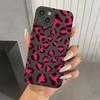 Leopard Design Stylish Pink Pattern Phone Case For iPhone 15 14 13 12 11 Pro Max Mini XS XR X 7 8 15 Plus SE 2022 Soft Cover