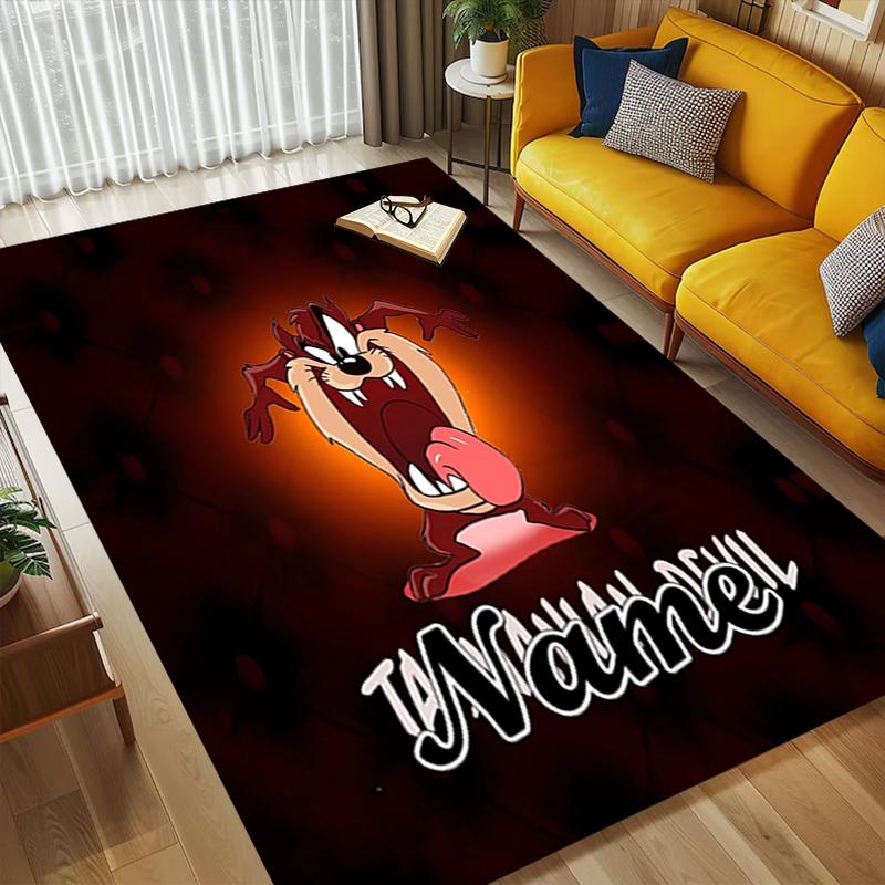 Custom Name Thunder Cat Living Room Non-Slip Area Rug Soft Carpet for Bedroom Kids Playroom Sofa Office Home Decor Doormat