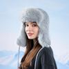 Winter Cashmere Cold-Proof Knitted Hat Women's Outdoor Cycling Warm Ear Protection Cap Bomber Hat