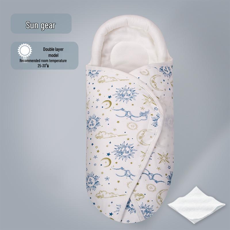 Biduole Reine Baumwolle Baby Puckdecke - Neugeborenen Anti-Schreck-Schlafsack für Frühling & Sommer