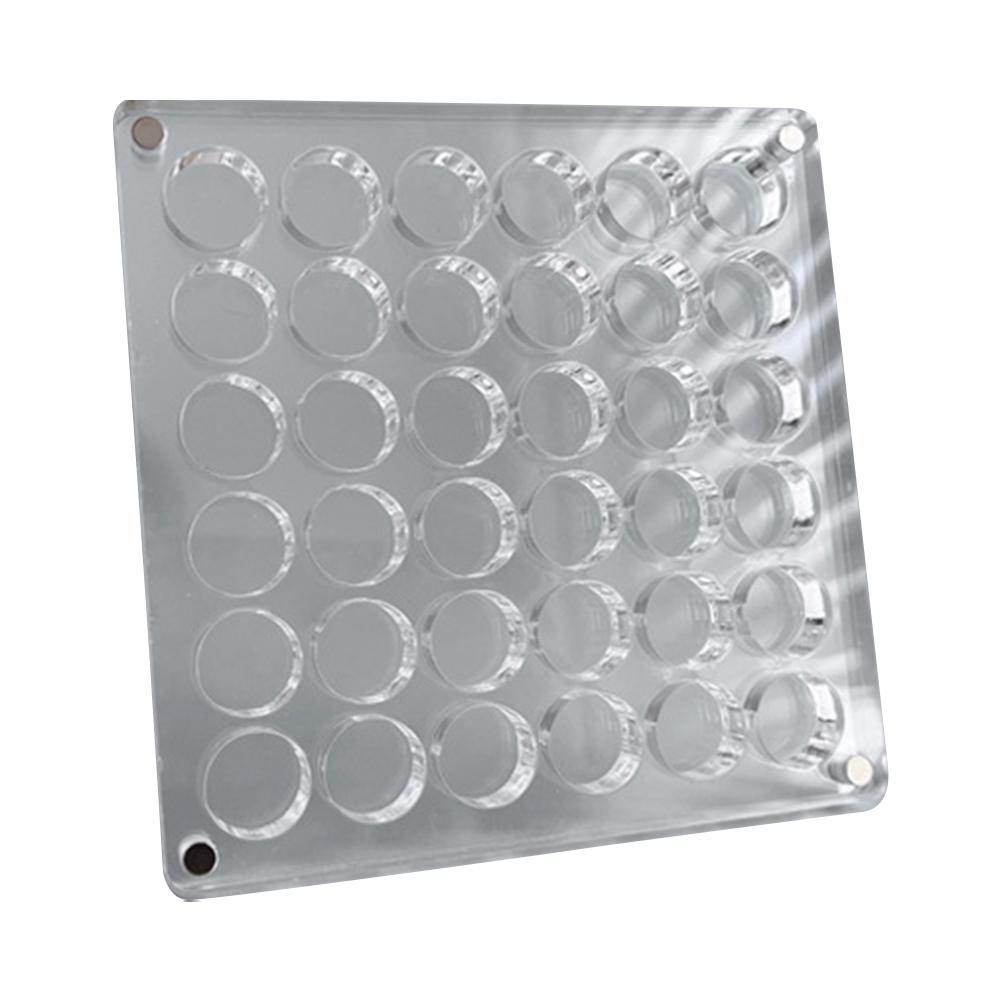 Acrylic Magnetic Seashell Display Box 36/64/100 Grids Rock Display Case Rock Collection Box for Bead Nail Jewelry