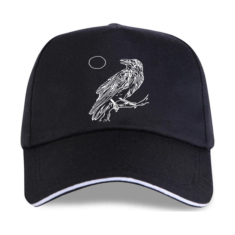 New Designing Vintage Gothic Crow Bird Baseball cap Natural Letters Novelty Adult Gents 2023