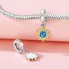 Beads Copper Charms Original Golden Sun Moon Pendant Beads Fit Bracelet Jewelry Diy Women Fine Gift Accessory