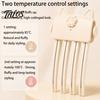 Natural Fluffy Hair Tool Heated Volume Clip for Fine Flat Hair, Electric Root Lifter Comb Portable Styling with 2 Heat Settings, Volumizing Puffy Lift