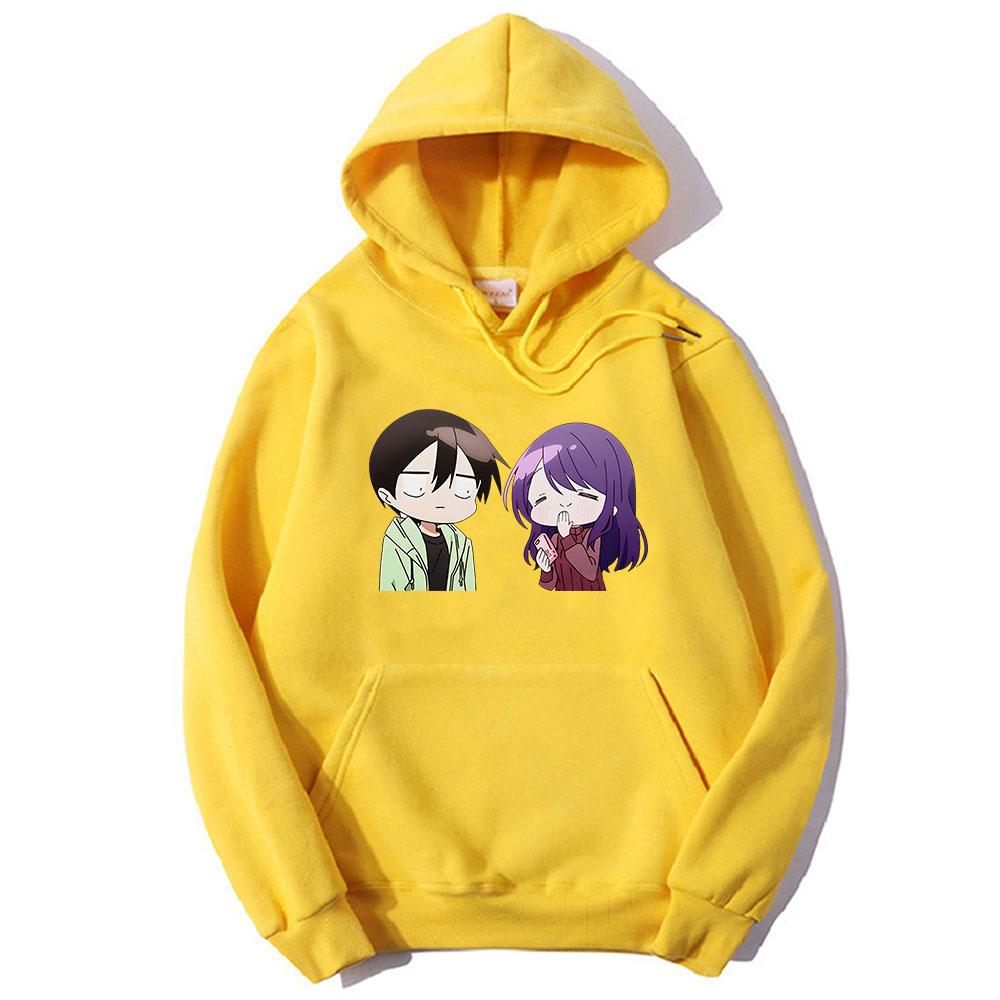 Kubo Won't Let Me Be Invisible Kubo Nagisa Cartoon Hoodie WOMEN Korean Style Manga/Comic Long Sleeve Clothing Aesthetic Harajuku