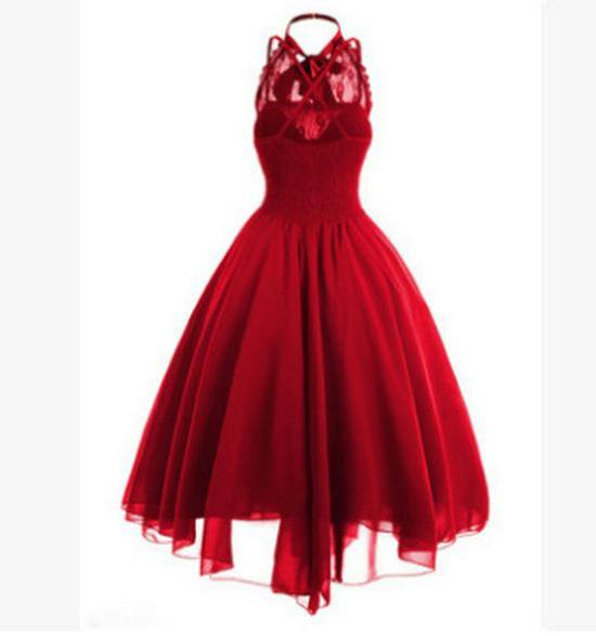 2018 European & American Chiffon Lace Dress - Sexy, Popular Style