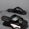 Pantoufles d'été pour hommes, chaussures décontractées pour hommes, sandales de plage confortables à semelle souple