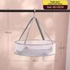 2 Layer Foldable Mesh Clothes Basket Anti Deformation Net for Sweater Fast Air Dry Use in Laundry Home