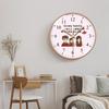 8-inch 20cm Wall Clock Silent Family Living Room, Family Bedroom Clock, Creative and Warm Living Room