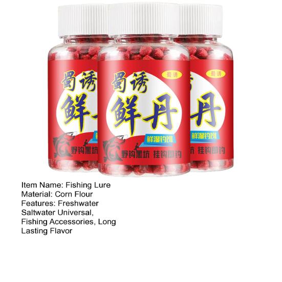 1/2/3 flasker Fiske Duftende lokkepartikkel Langvarig smak Karpebass Fiskekrok Agnball Ferskvannsaltvann Universalfisketilbehør