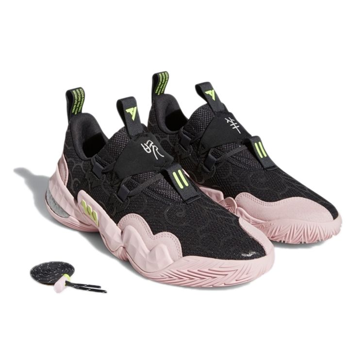 Adidas Pantofi de Baschet Retro din Material Textil Trae Young 1.0 Adidași pentru Bărbați Negru Roz GY3416