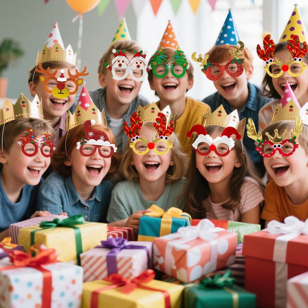 Christmas Decorative Glasses Halloween Adult Children Christmas Gifts Holiday Supplies Holiday Party Glasses Frames