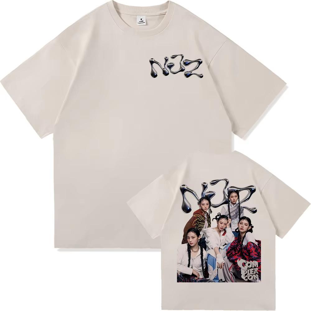 NJZ NWJNS T-Shirt Sommermode Herren/Damen Ästhetische Grafik Lässiges T-Shirt Unisex Hohe Qualität Cooles Vintage Baumwoll-Tees Shirts