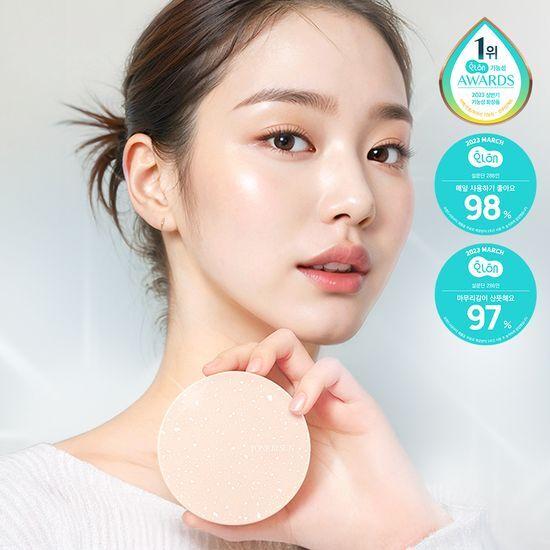 TONE fit SUN Vegan Sun Cushion (Choose 1 of 2 types) (Pink Bebe Tone Up/Bebe Tone Up) SPF50+ PA++++