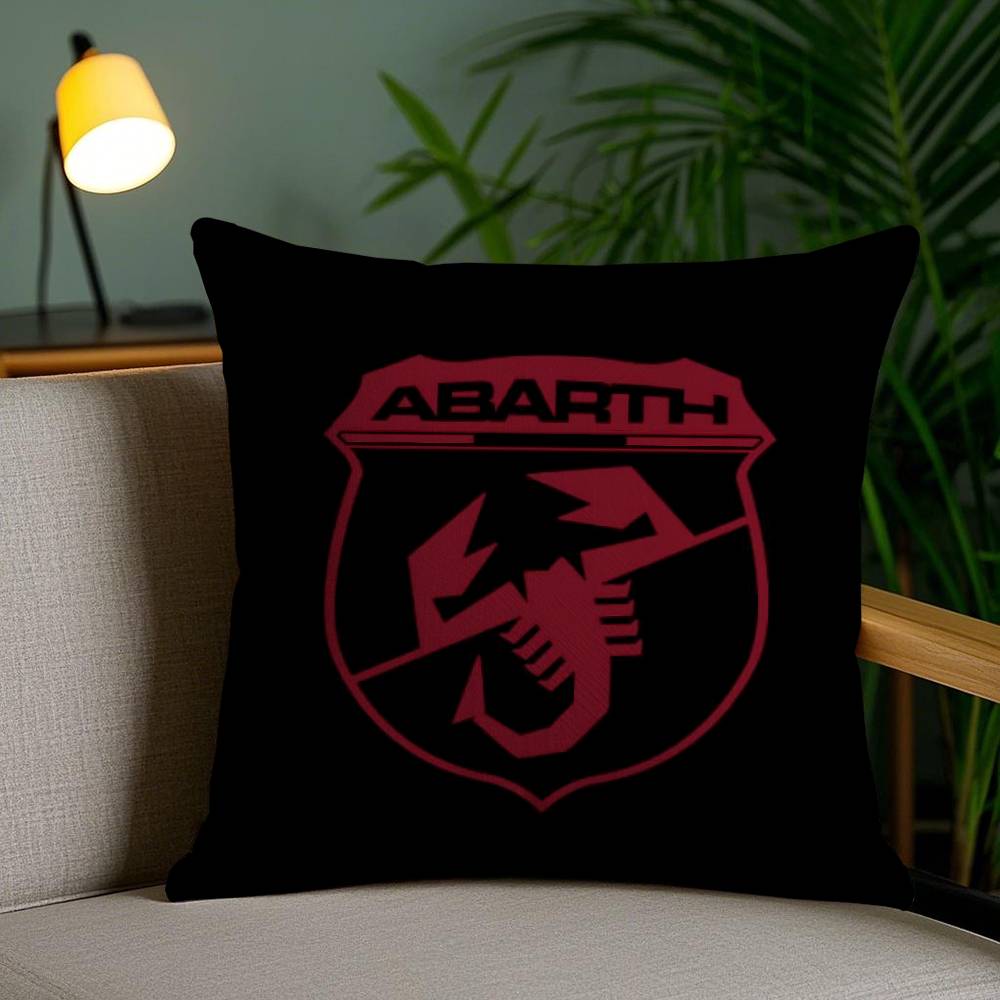 A-Abarth Scorpion Pillow Case Home Dorm Chair Back Short Plush Double-Sided Printing Office Nap Time Cushion Cover