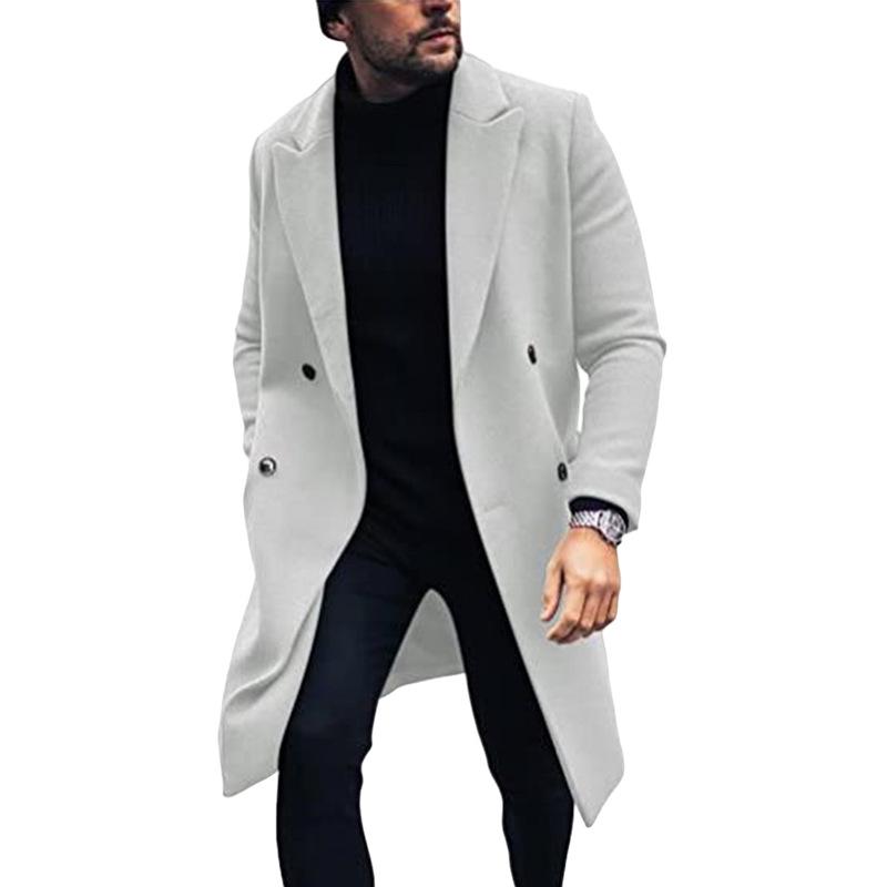 New 2023 Men's Wool Trench Coat - Thick Overcoat Bestseller