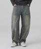 AOTT Washed Semi-Balloon Fit Denim Pants Dust Indigo