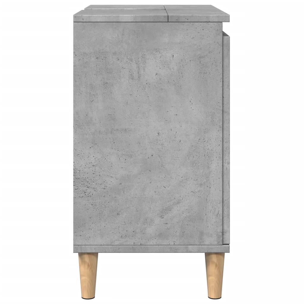 Bathroom Vanity Cabinet Concrete Grey 58 x 33 x 60 cm Engineered Wood