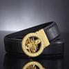 New Men's Bee Automatic Cowhide Belt Men's All-Match Business Youth Crocodile Belt Men's Spot