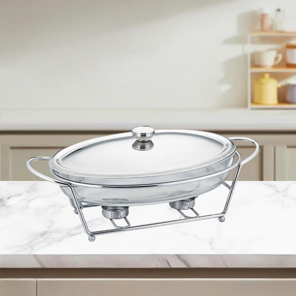 Buffet Food Warmer Stable Round Chafing Dish for Banquet Kitchen Event Party