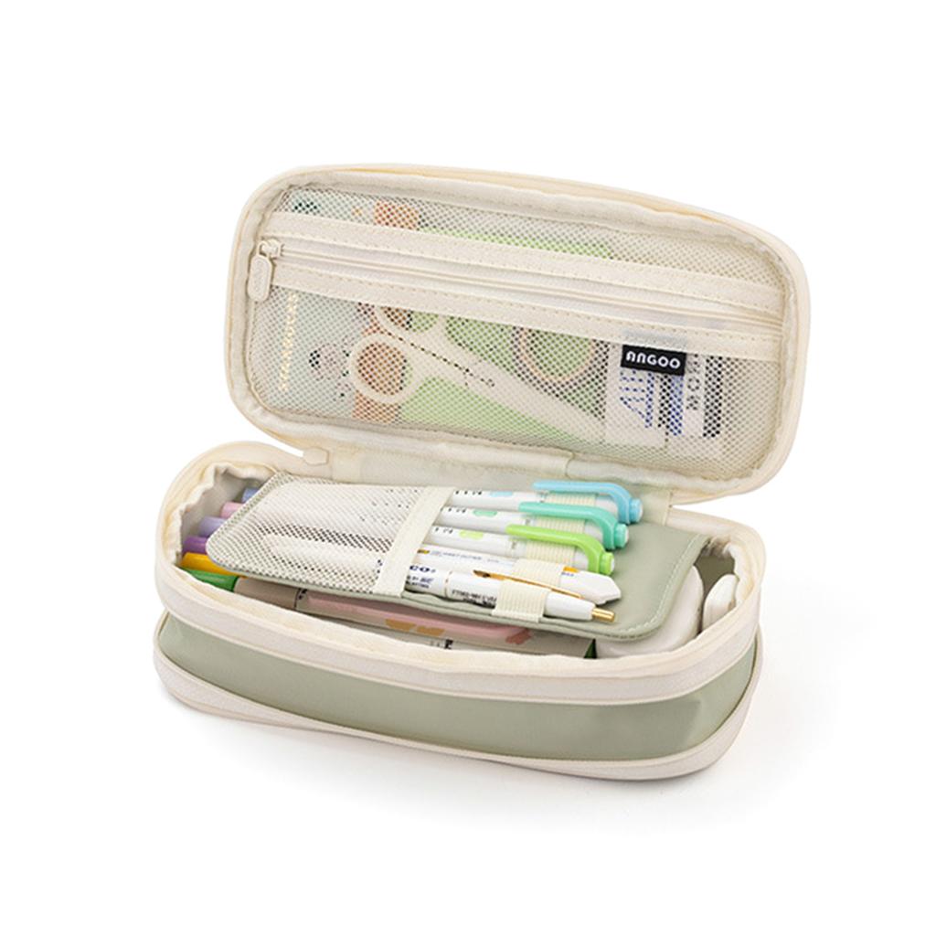 Multilayer Storage Pocket Pencil Case School Pencil Box Stationery Zipper Pocket for Office Home Storage Gift for Kids Students